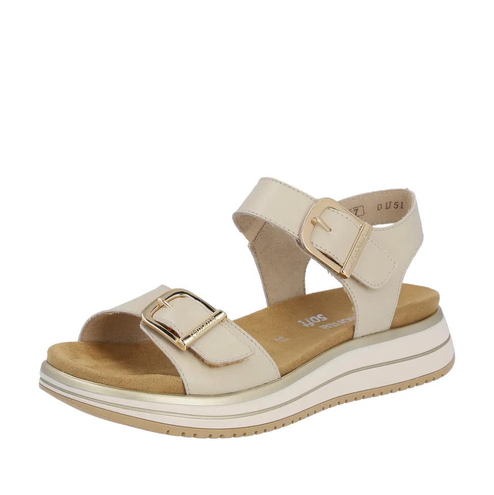 New Rieker Remonte Sandal Dame Beige