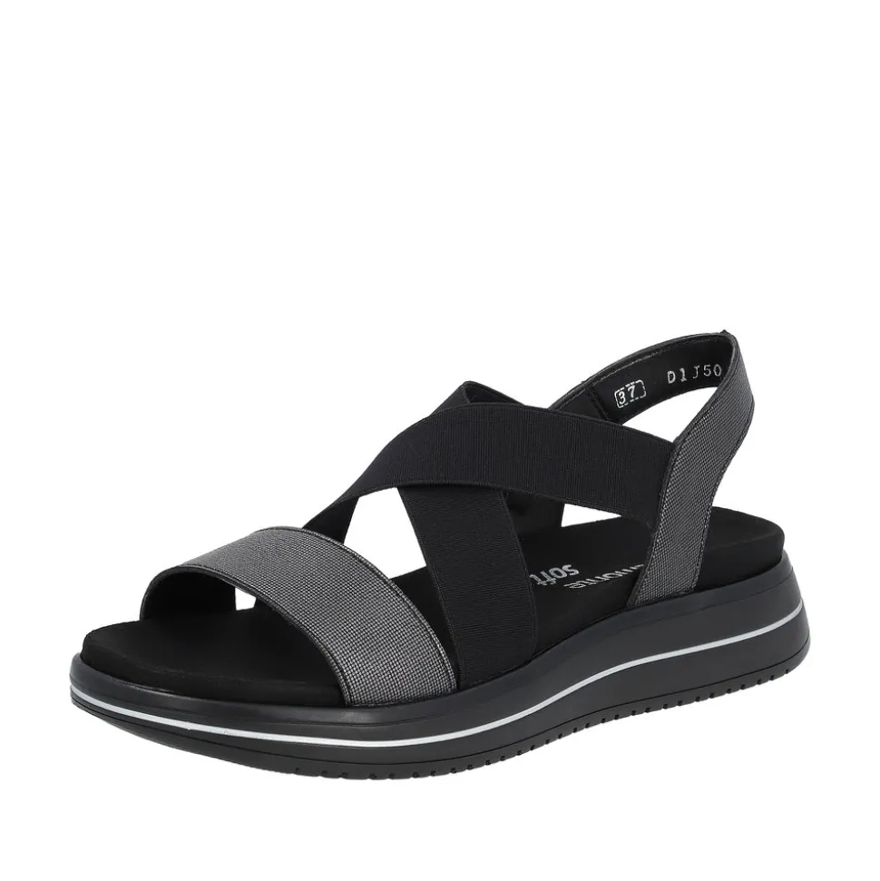 Discount Rieker Remonte Sandal Dame Sort