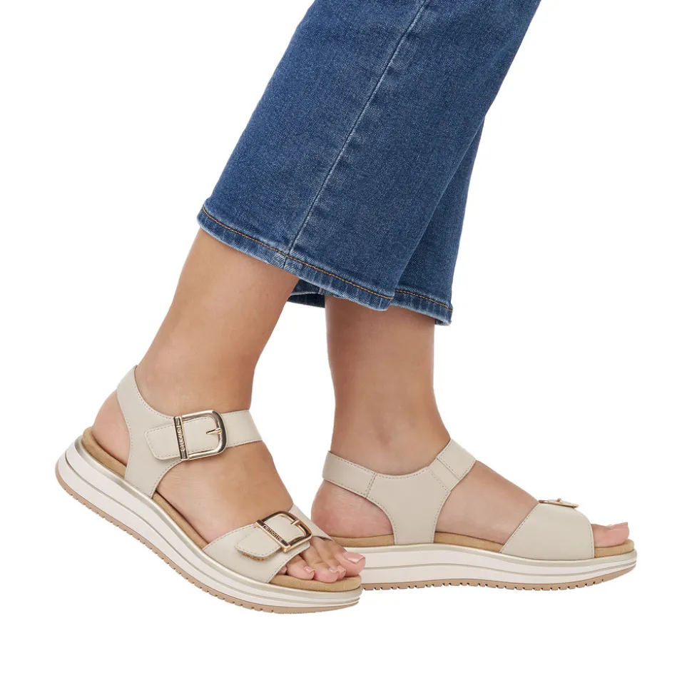 New Rieker Remonte Sandal Dame Beige