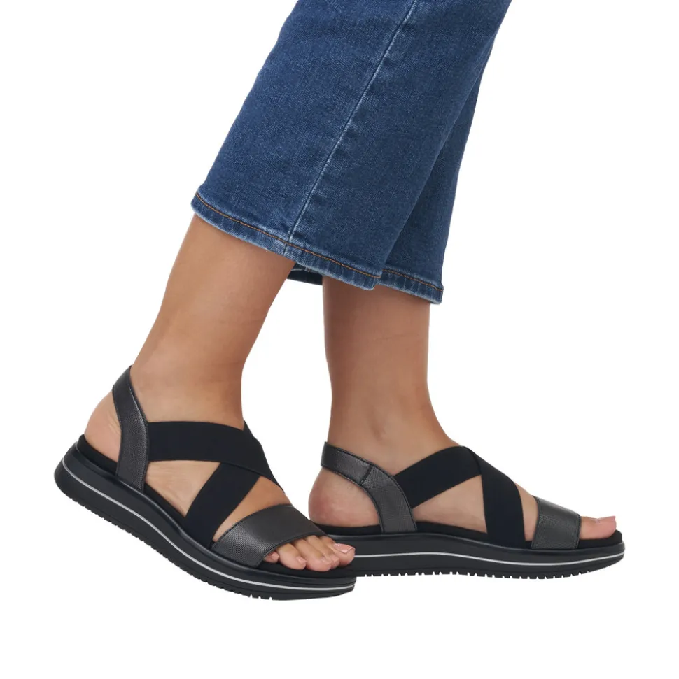 Discount Rieker Remonte Sandal Dame Sort