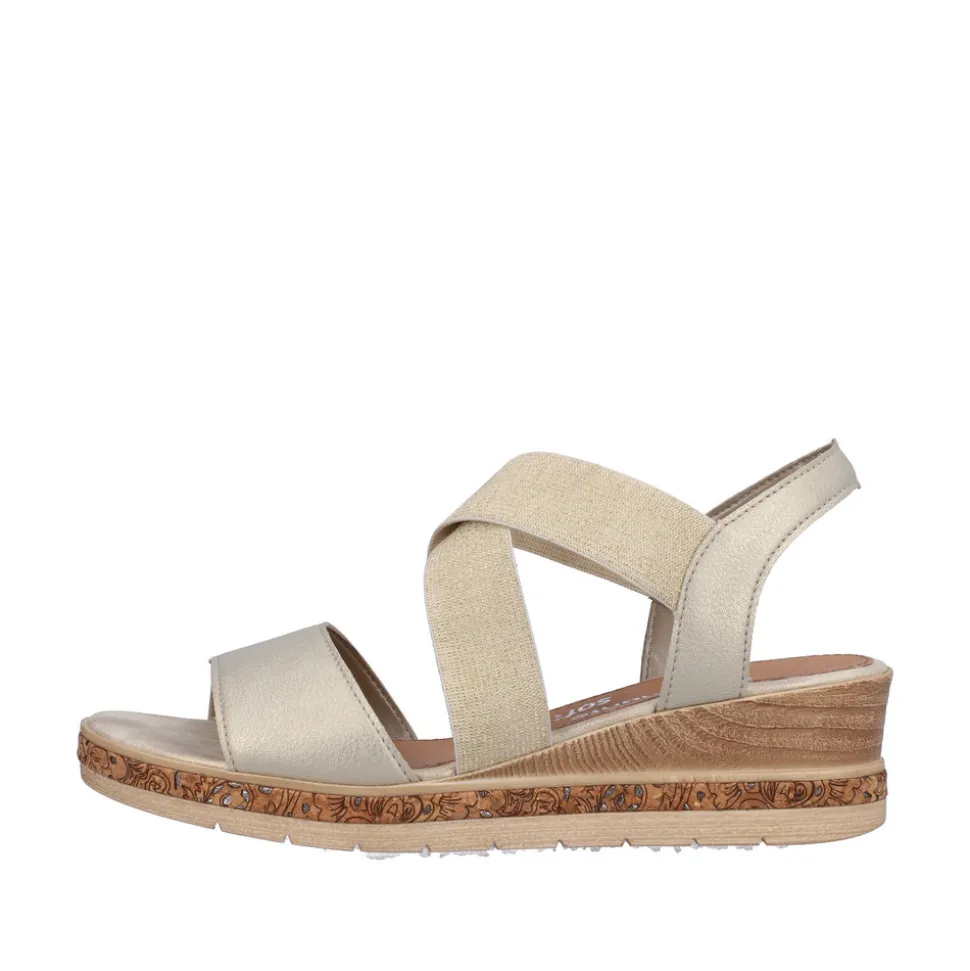 Discount Rieker Remonte Sandal Dame Guld