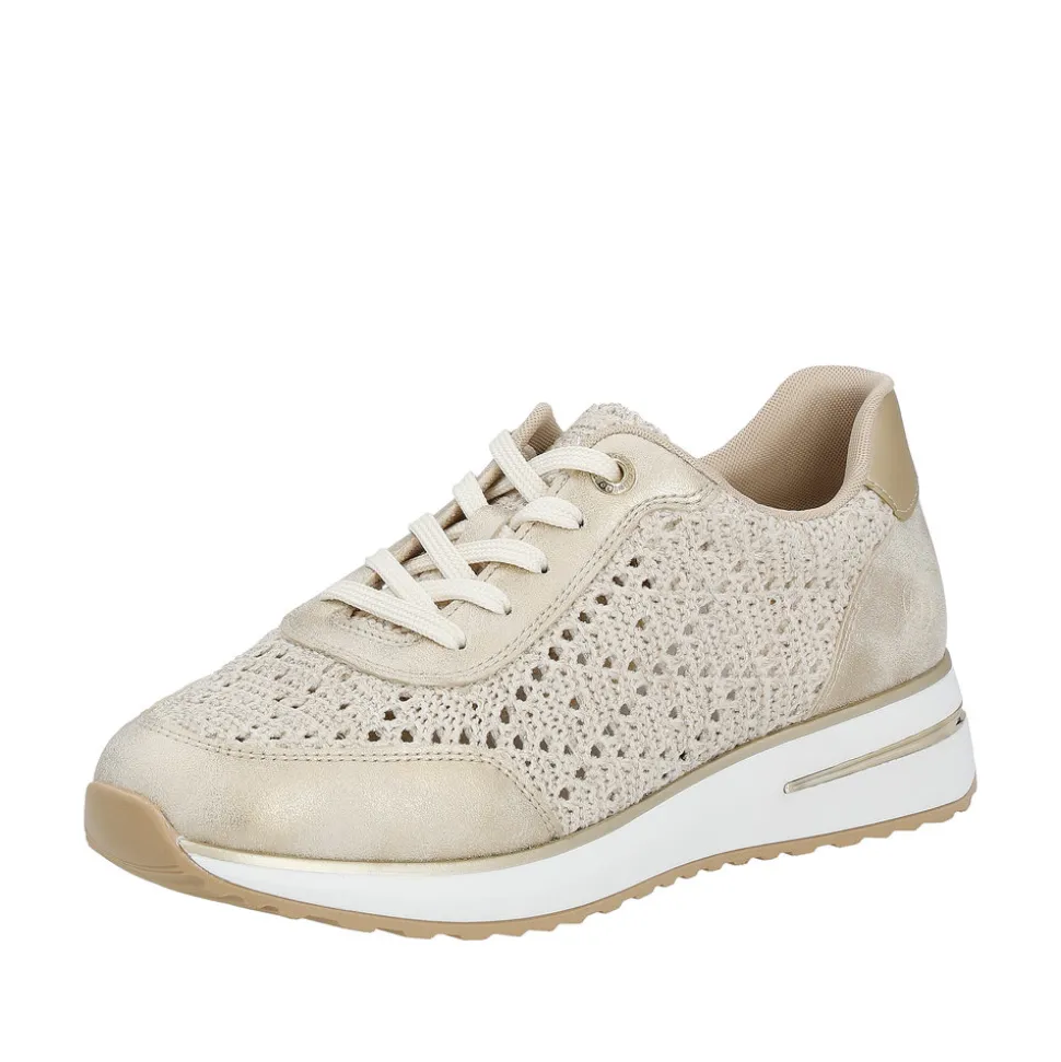 Best Sale Rieker Remonte Sneakers Dame Guld