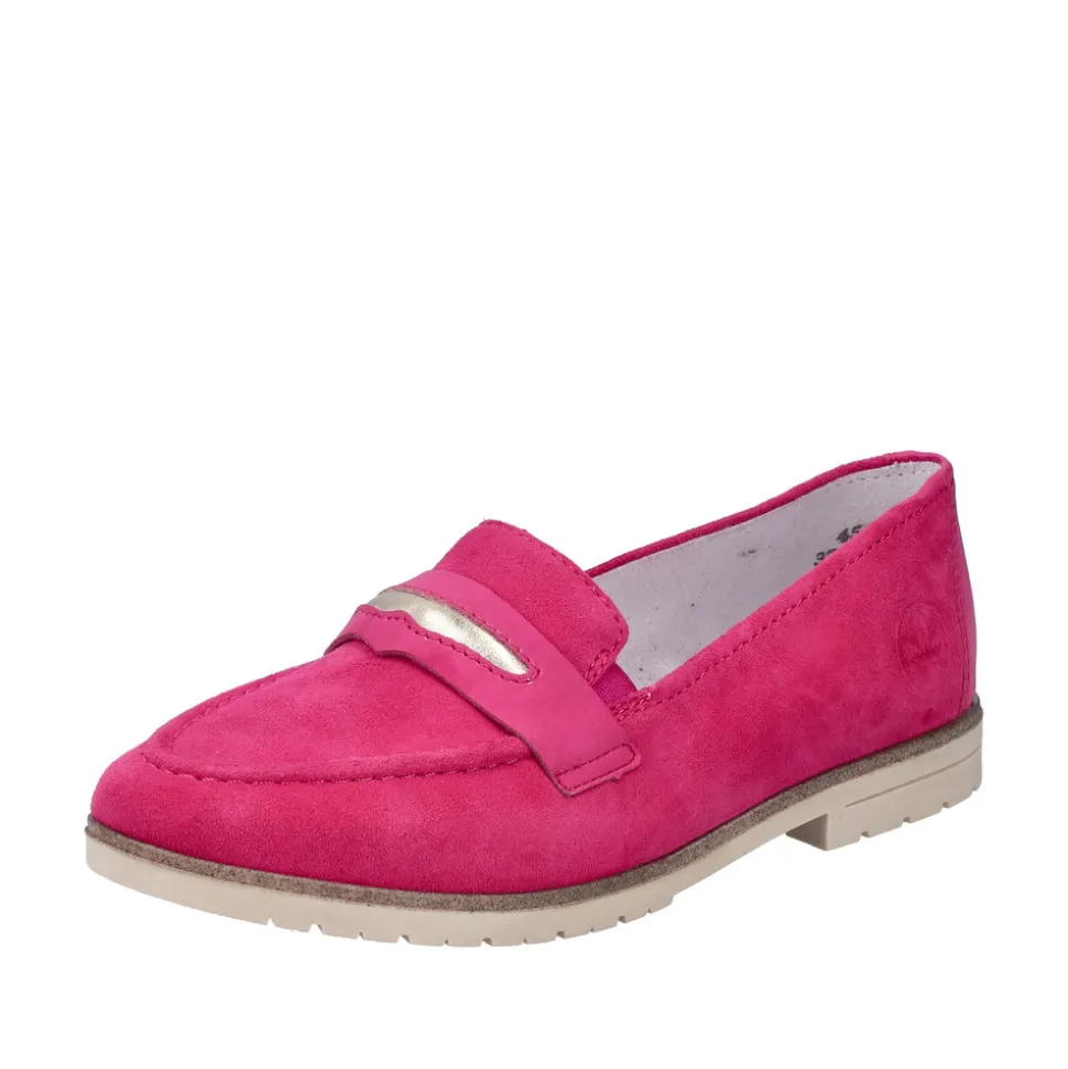 Online Rieker Loafers Dame Pink