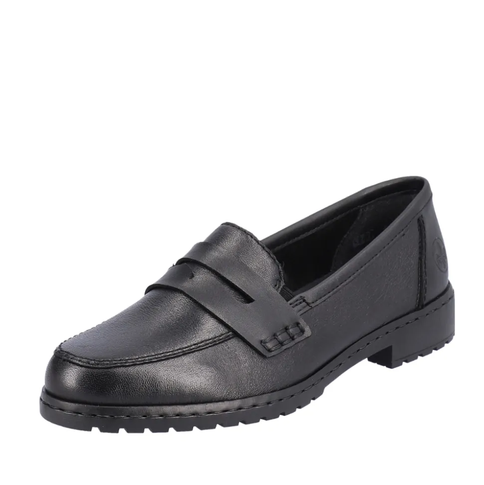 Outlet Rieker Loafers Dame Sort