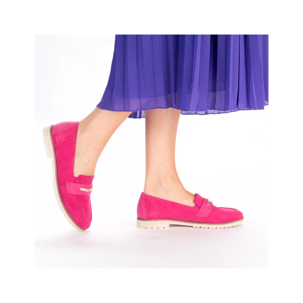 Online Rieker Loafers Dame Pink