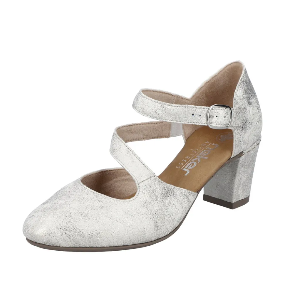 Store Rieker Pumps Dame Beige,sølv