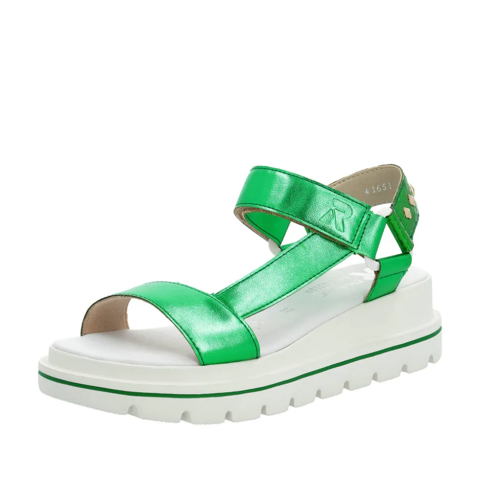 Cheap Rieker Revolution Sandal Dame Grøn