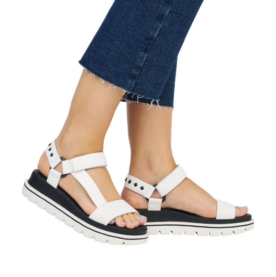 Store Rieker Revolution Sandal Dame Hvid