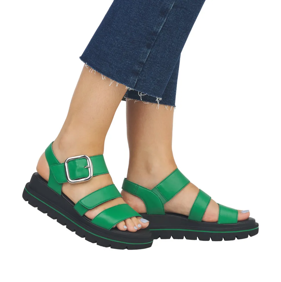 Clearance Rieker Revolution Sandal Dame Grøn