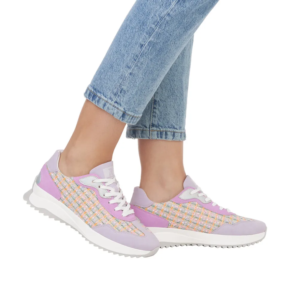 New Rieker Revolution Sneakers Dame Lilla