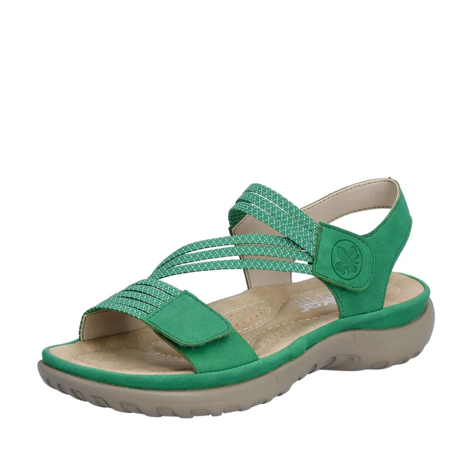 Clearance Rieker Sandal Dame Grøn