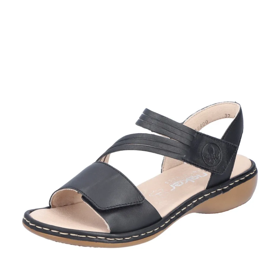 Outlet Rieker Sandal Dame Sort