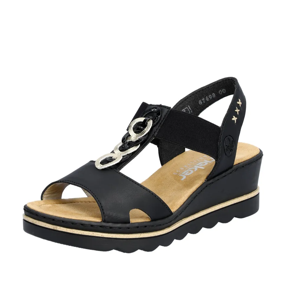 Best Sale Rieker Sandal Dame Sort