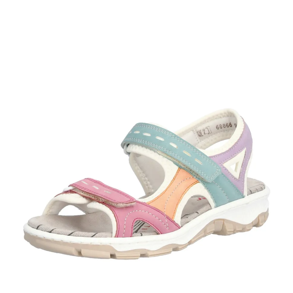 Shop Rieker Sandal Dame Grøn,lilla,lyserød,orange,pink,rosa