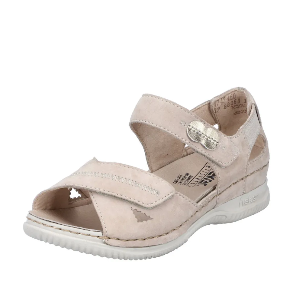 Best Rieker Sandal Dame Beige