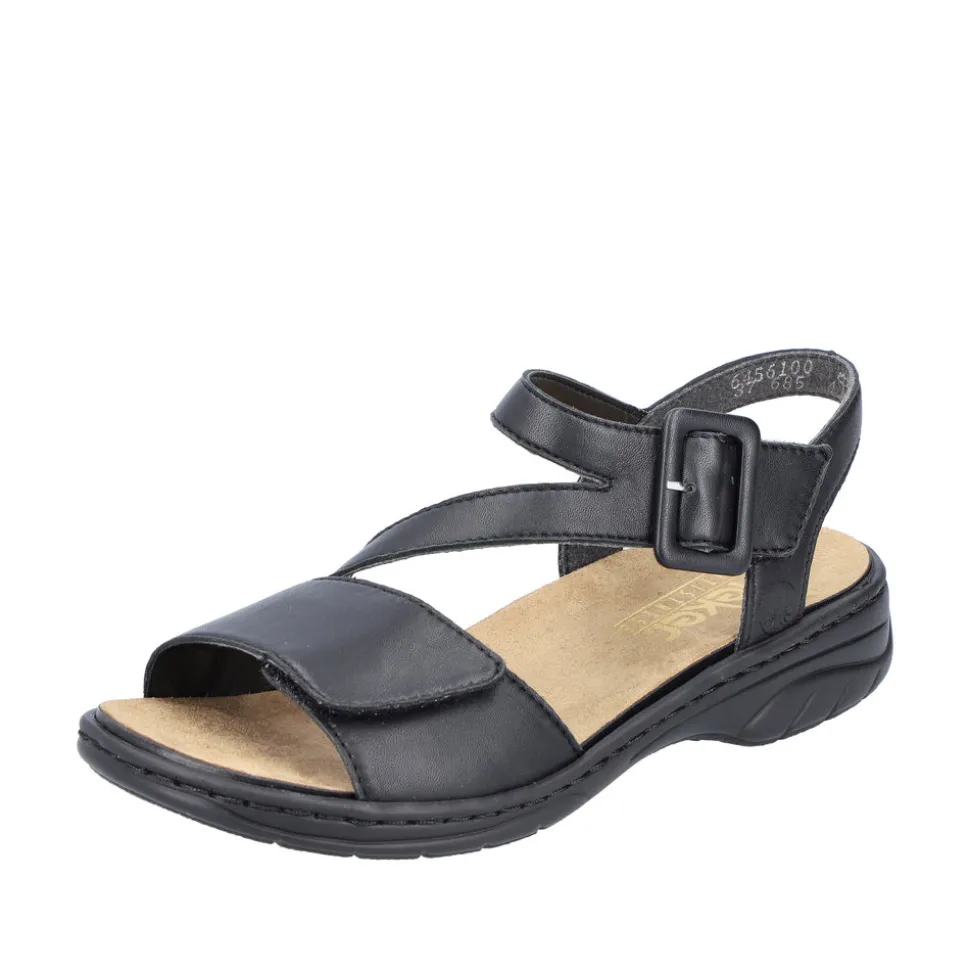 Clearance Rieker Sandal Dame Sort