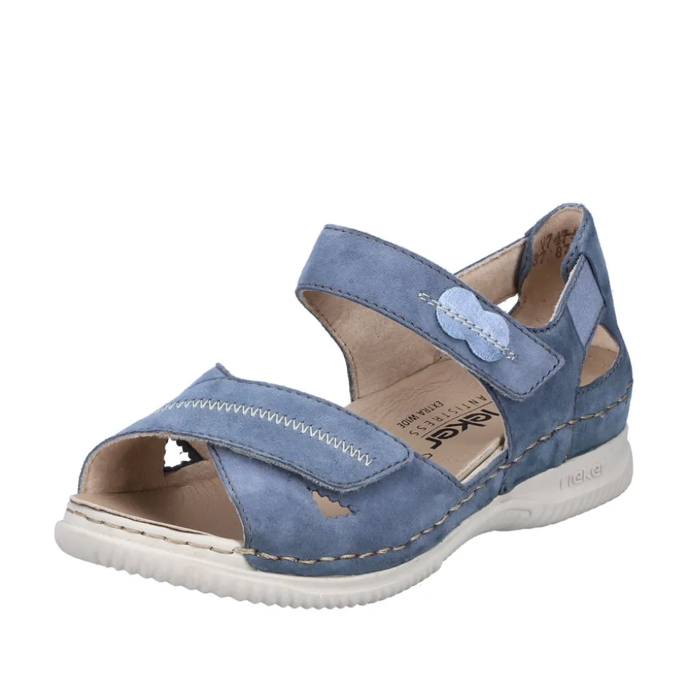 Best Sale Rieker Sandal Dame Blå