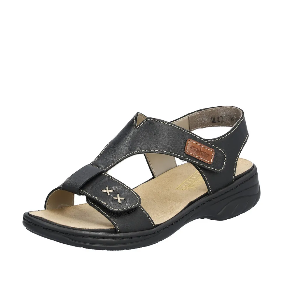 Best Sale Rieker Sandal Dame Sort