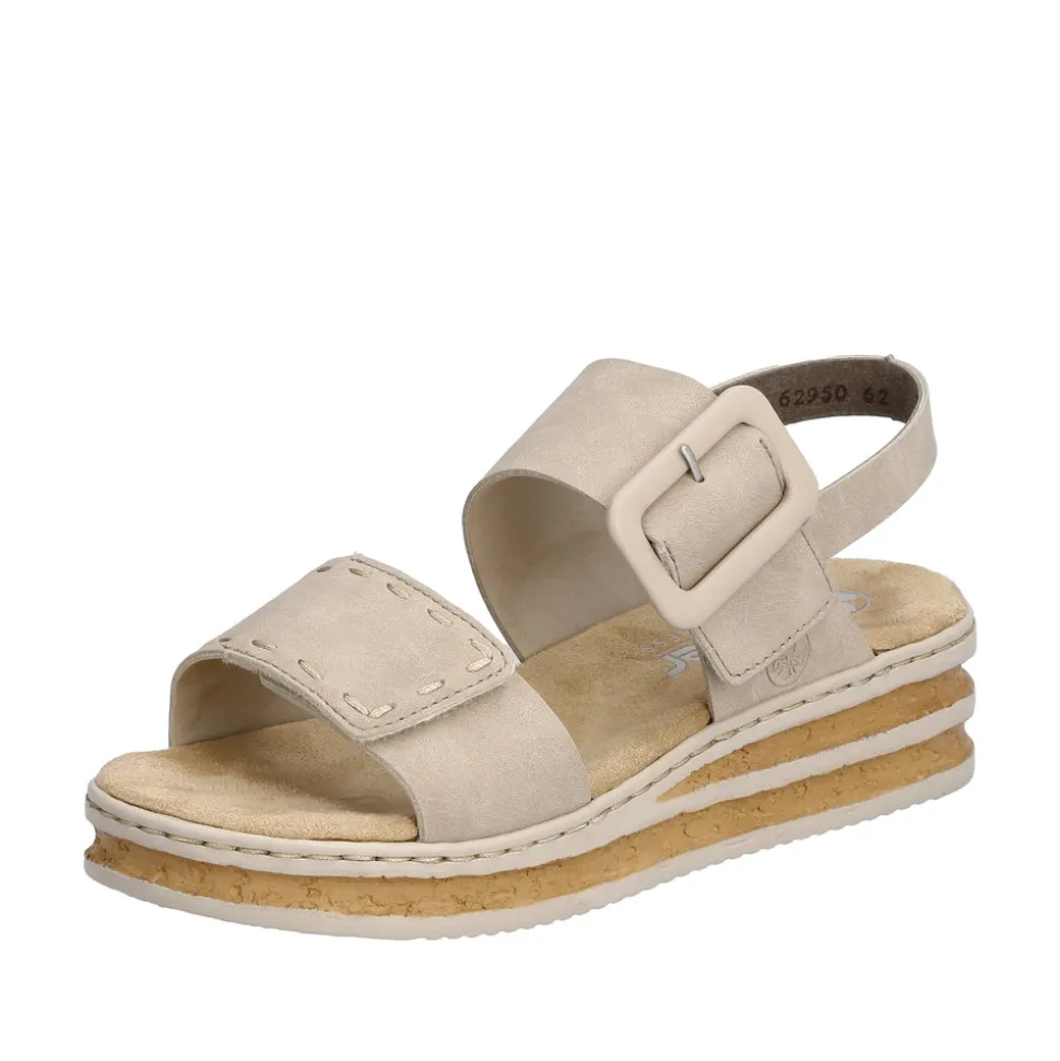 Best Rieker Sandal Dame Beige