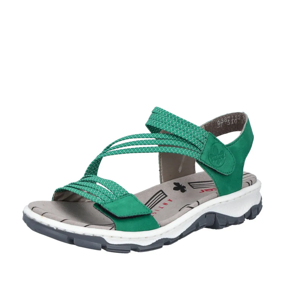 Clearance Rieker Sandal Dame Grøn