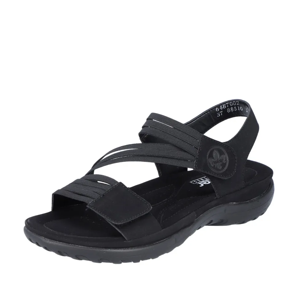 New Rieker Sandal Dame Sort