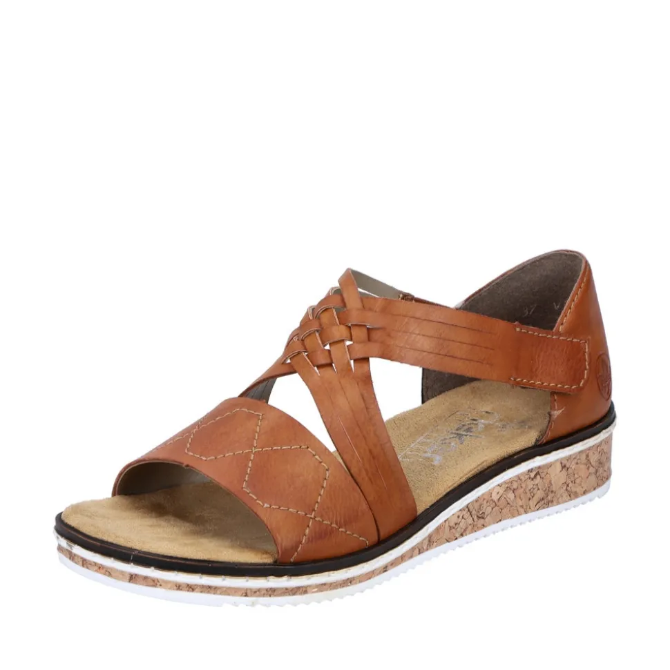 Sale Rieker Sandal Dame Brun