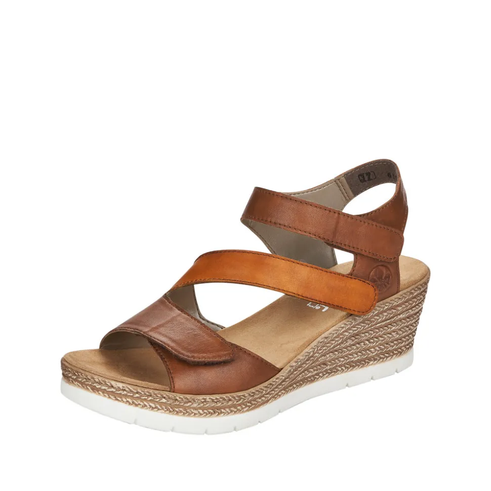 Best Rieker Sandal Dame Brun