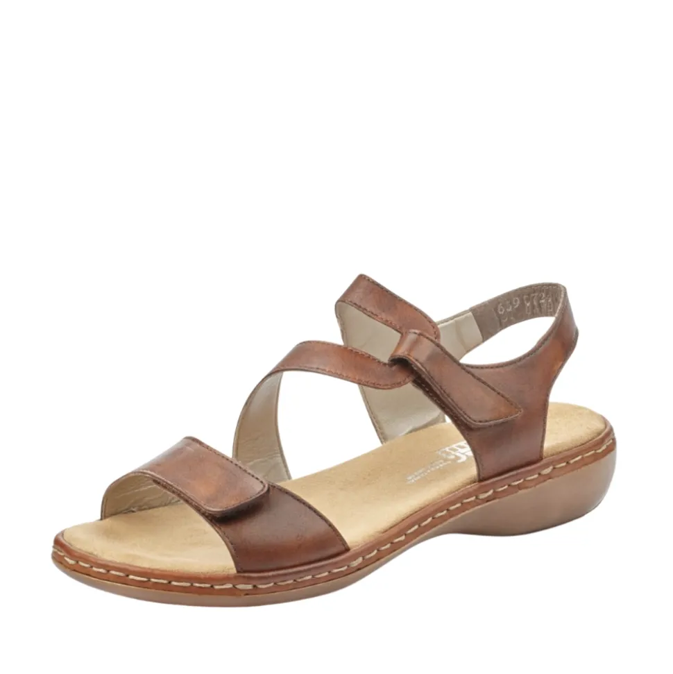 Hot Rieker Sandal Dame Brun