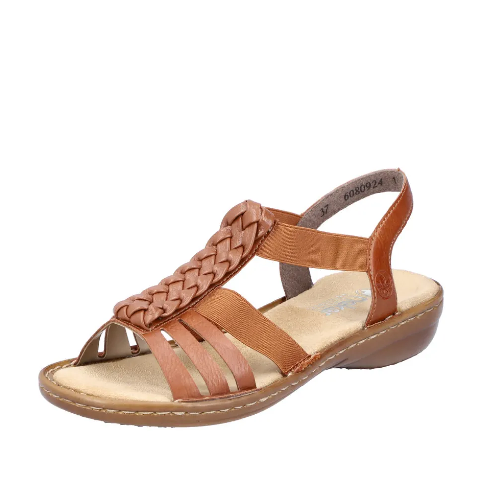 Clearance Rieker Sandal Dame Brun