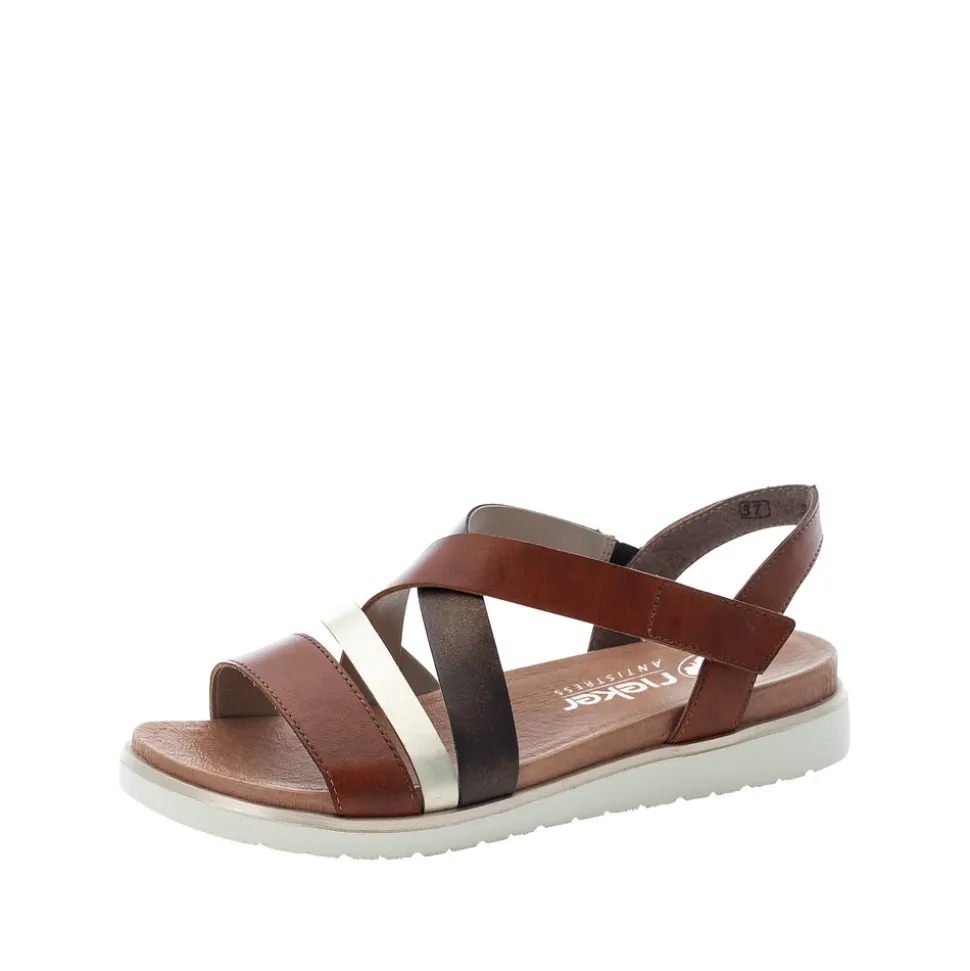 Shop Rieker Sandal Dame Brun