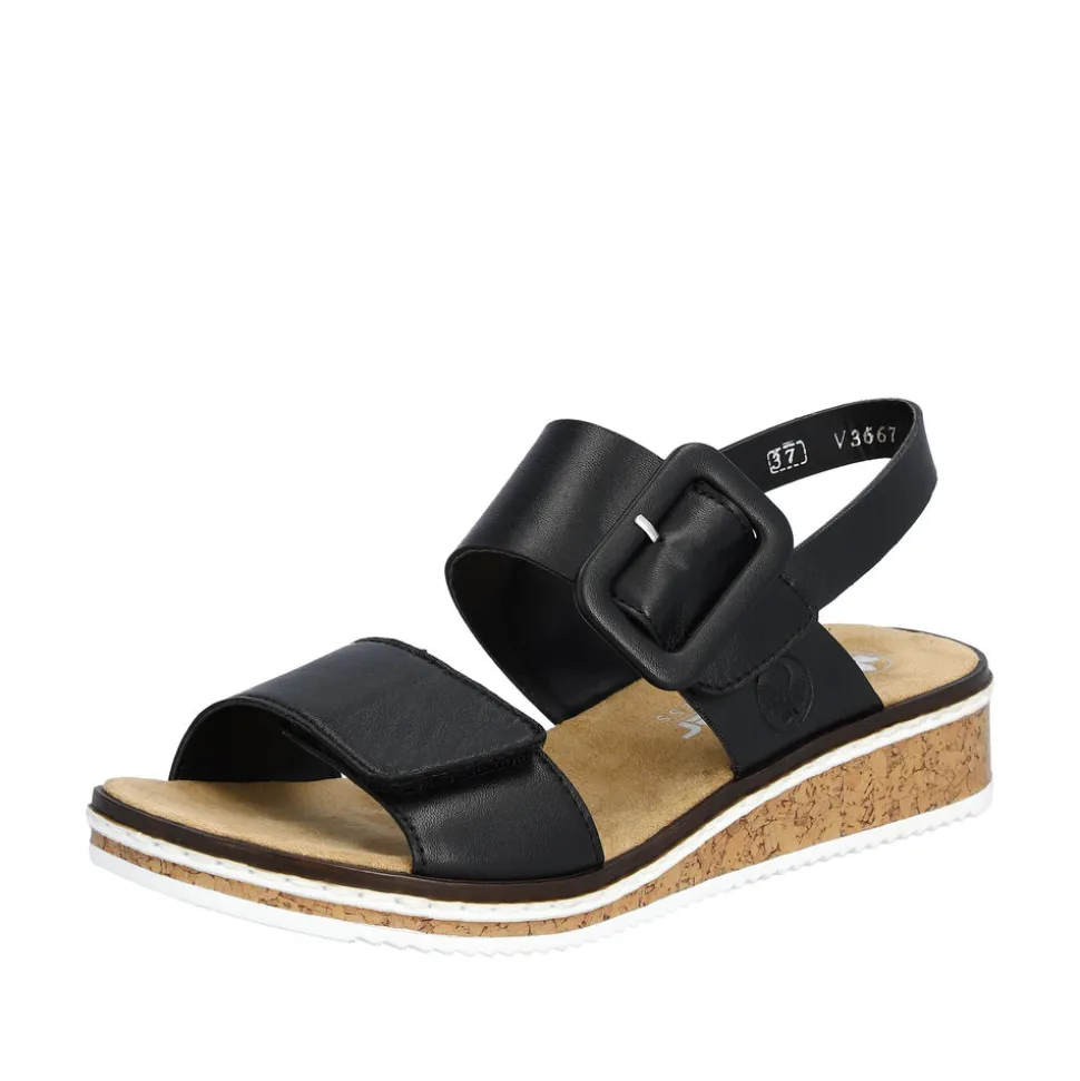 Cheap Rieker Sandal Dame Sort