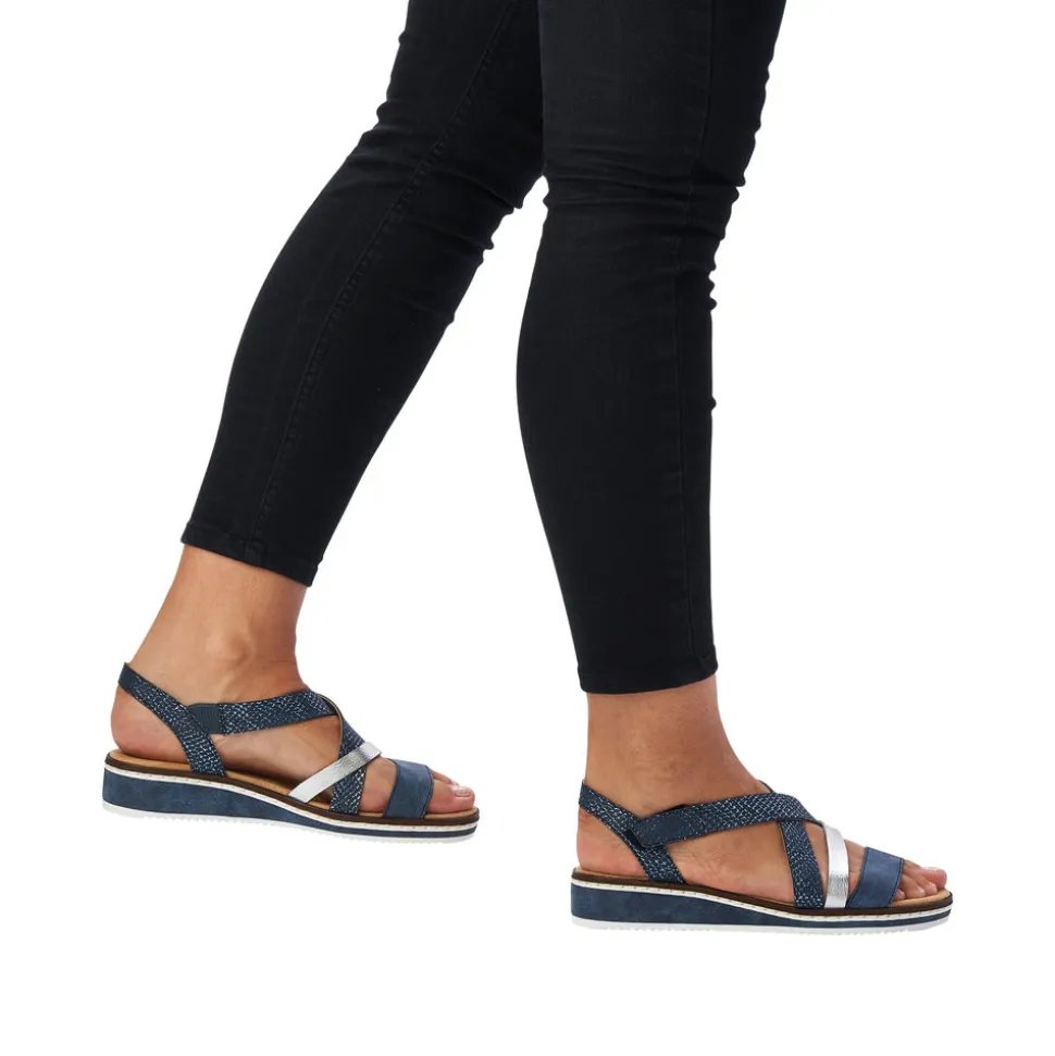 Hot Rieker Sandal Dame Blå