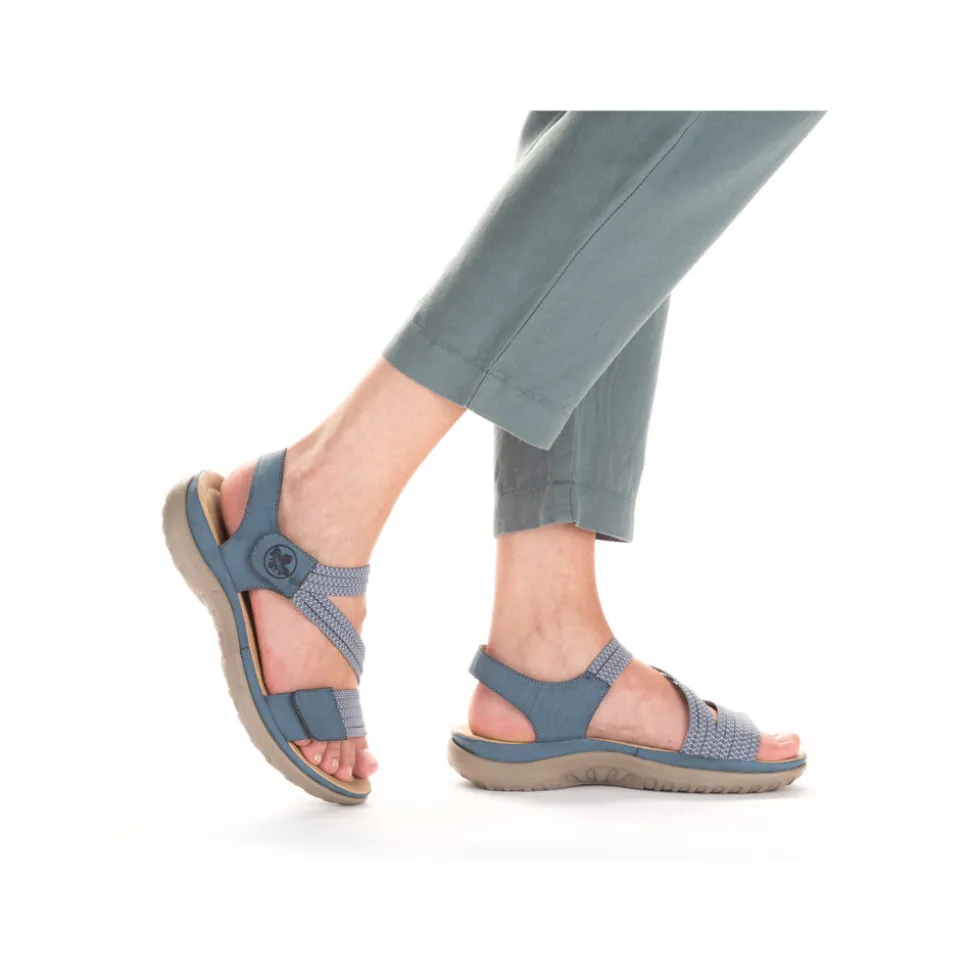 Flash Sale Rieker Sandal Dame Blå