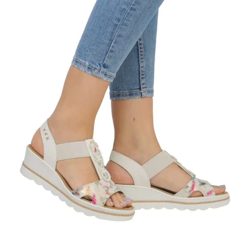 Flash Sale Rieker Sandal Dame Hvid