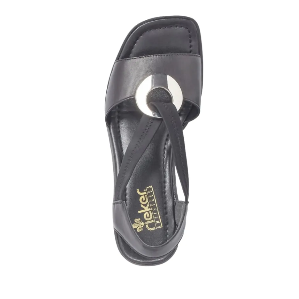 Clearance Rieker Sandal Dame Sort