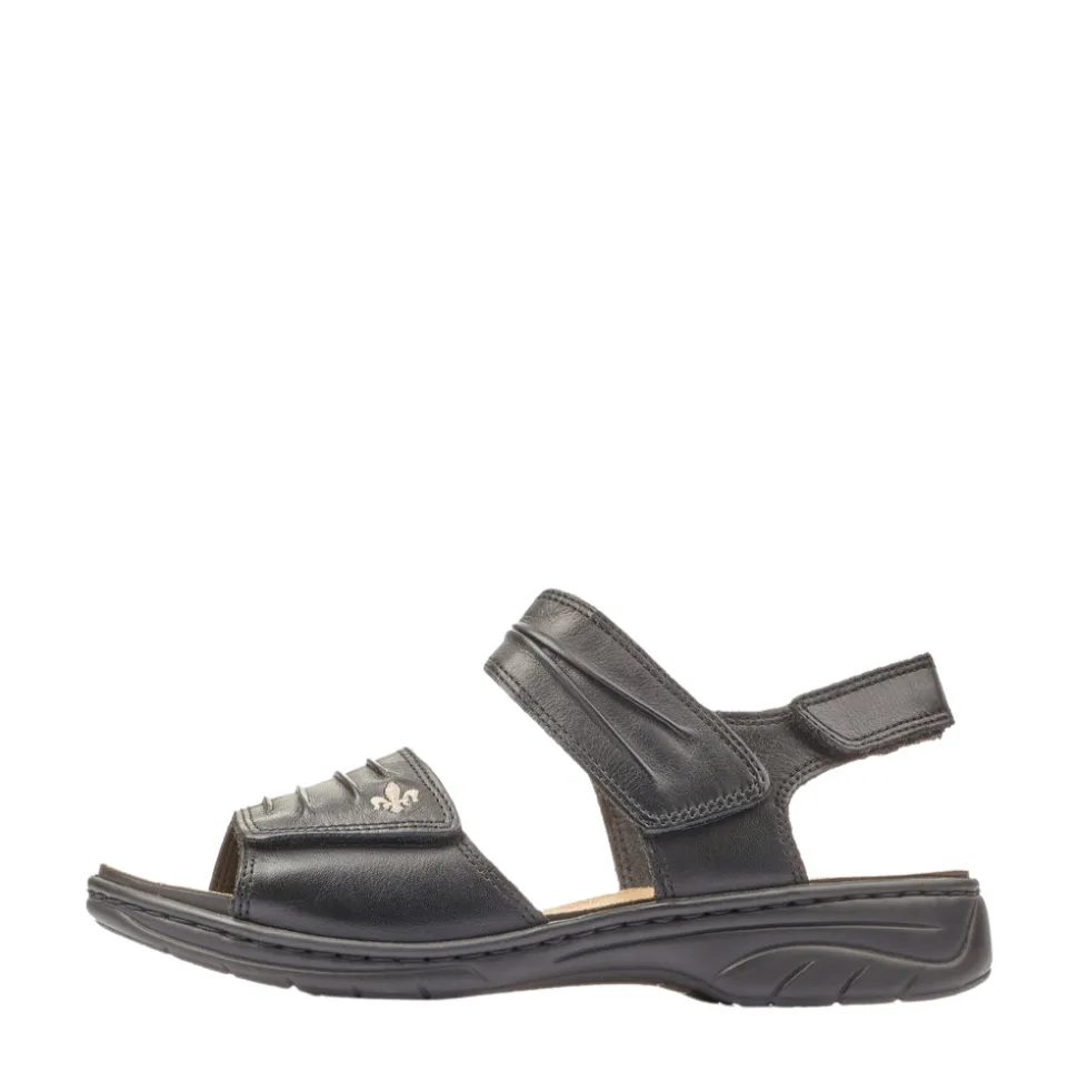 New Rieker Sandal Dame Sort