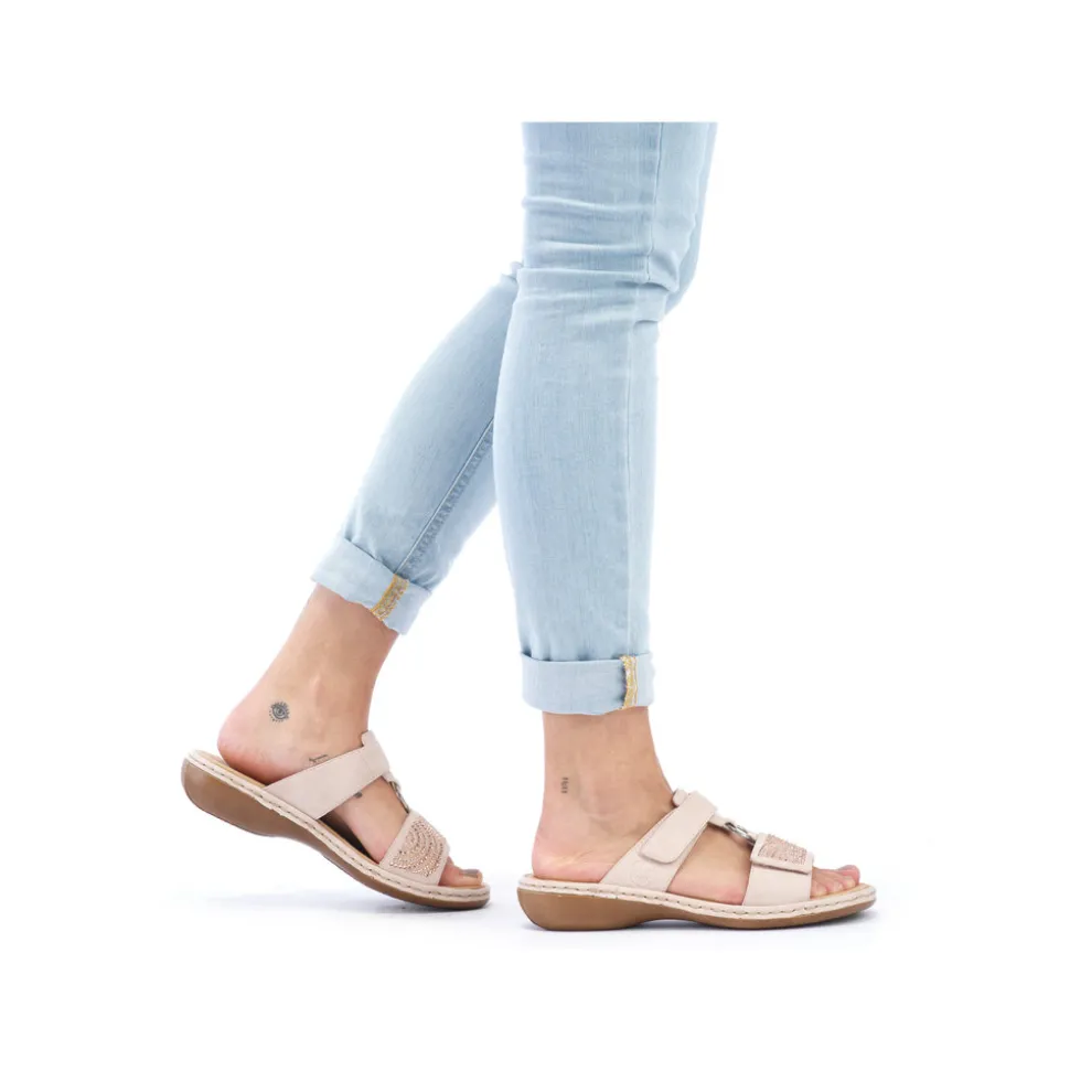 Flash Sale Rieker Sandal Dame Lyserød