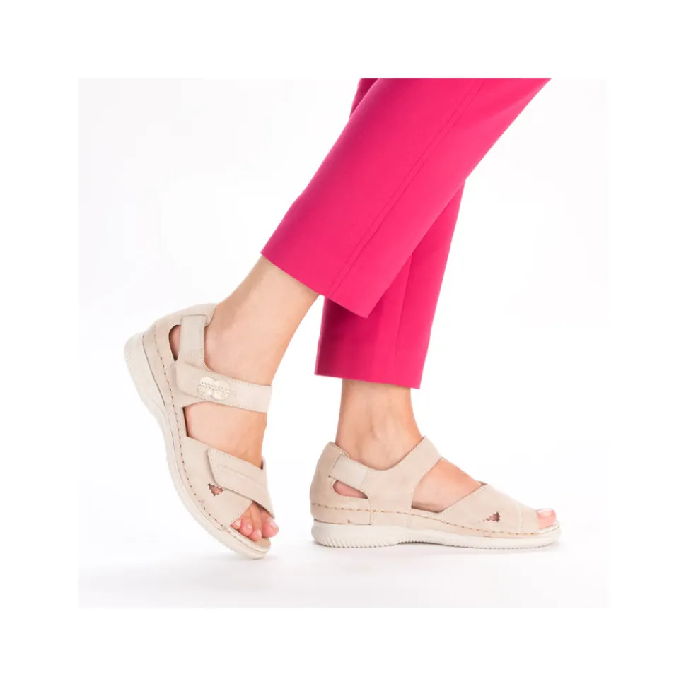 Best Rieker Sandal Dame Beige