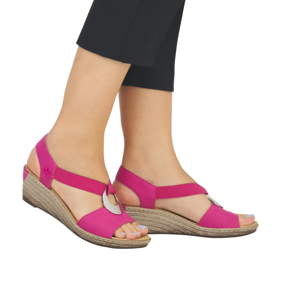 Store Rieker Sandal Dame Pink