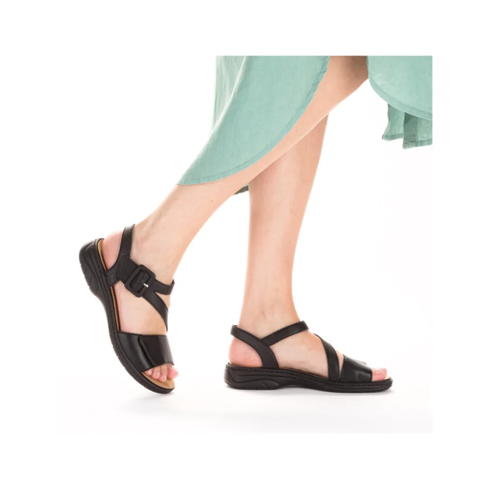 Clearance Rieker Sandal Dame Sort