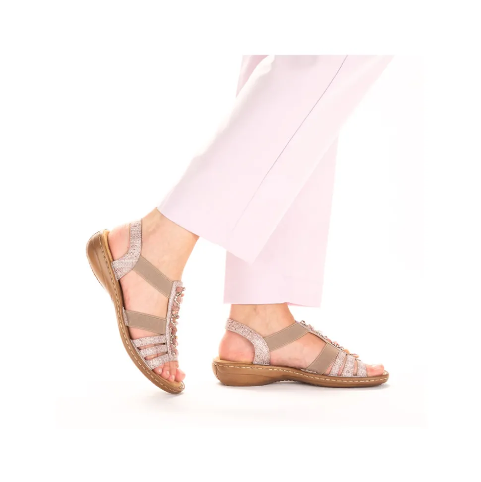 Sale Rieker Sandal Dame Rosa