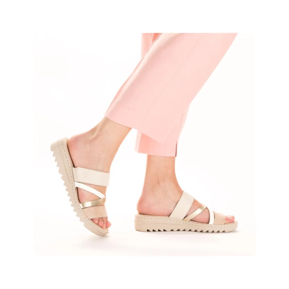 Cheap Rieker Sandal Dame Beige