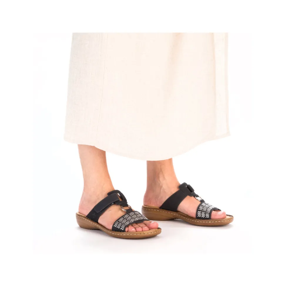 Cheap Rieker Sandal Dame Blå