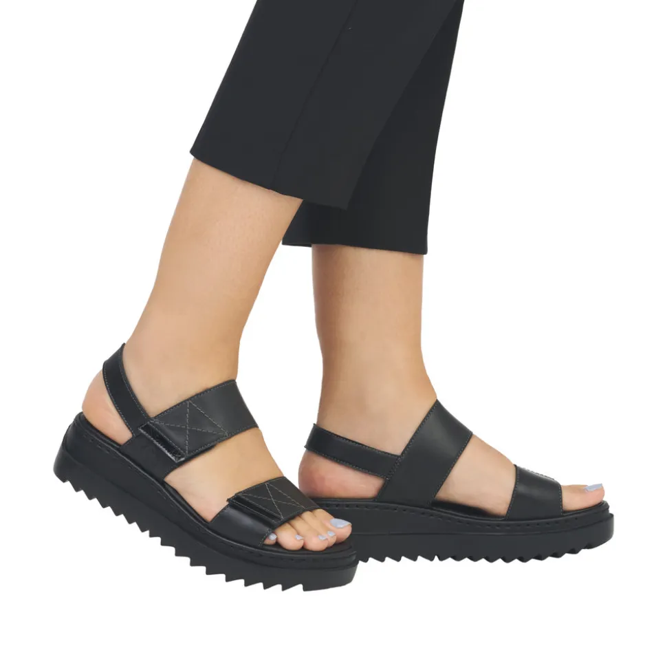 Best Sale Rieker Sandal Dame Sort