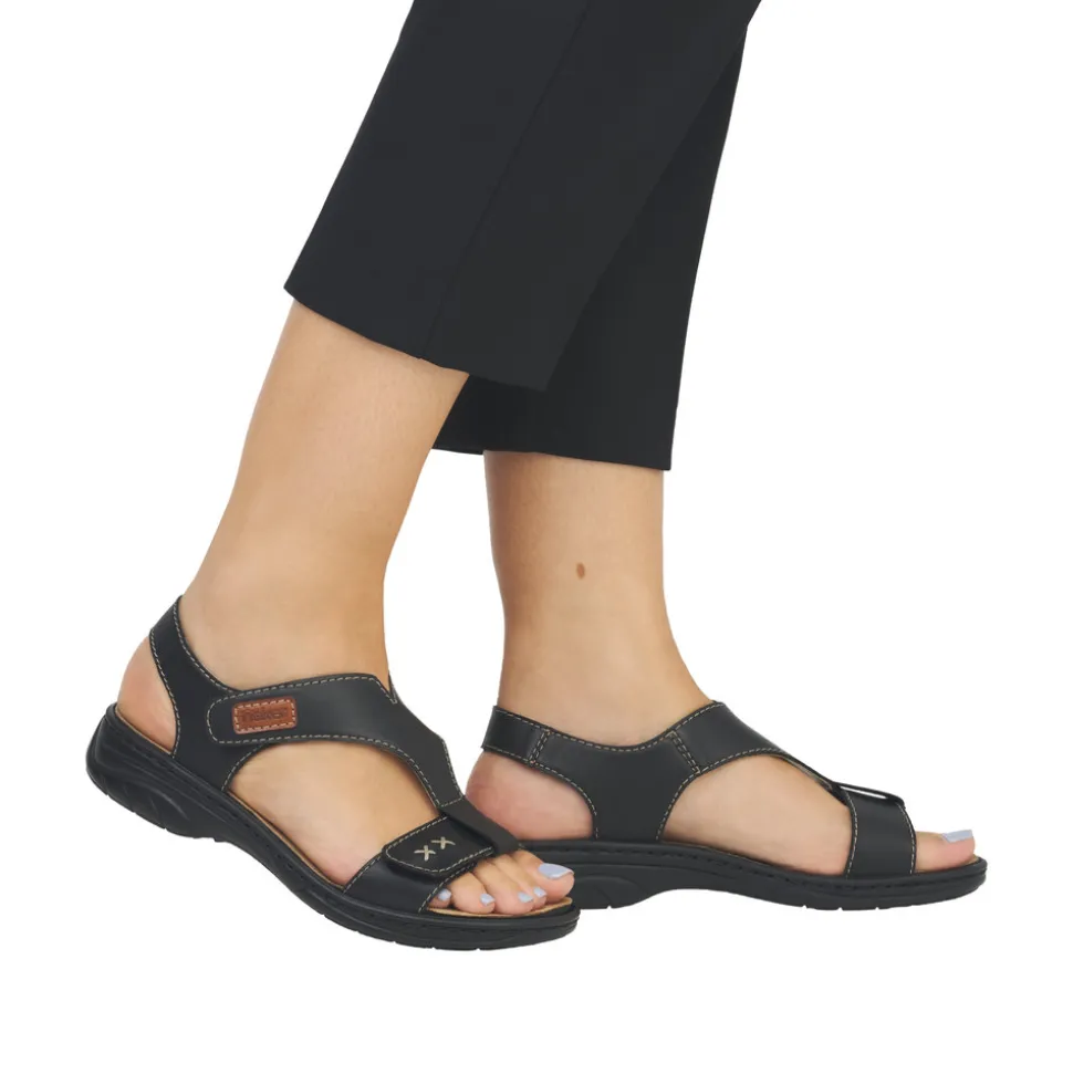 Best Sale Rieker Sandal Dame Sort