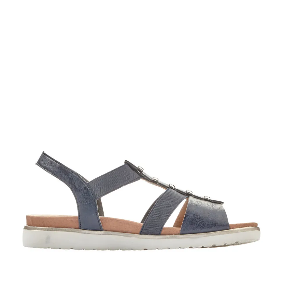 Discount Rieker Sandal Dame Blå