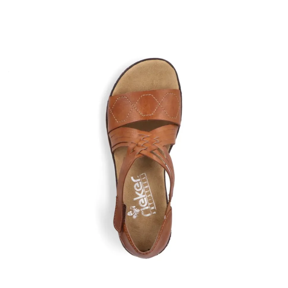 Sale Rieker Sandal Dame Brun