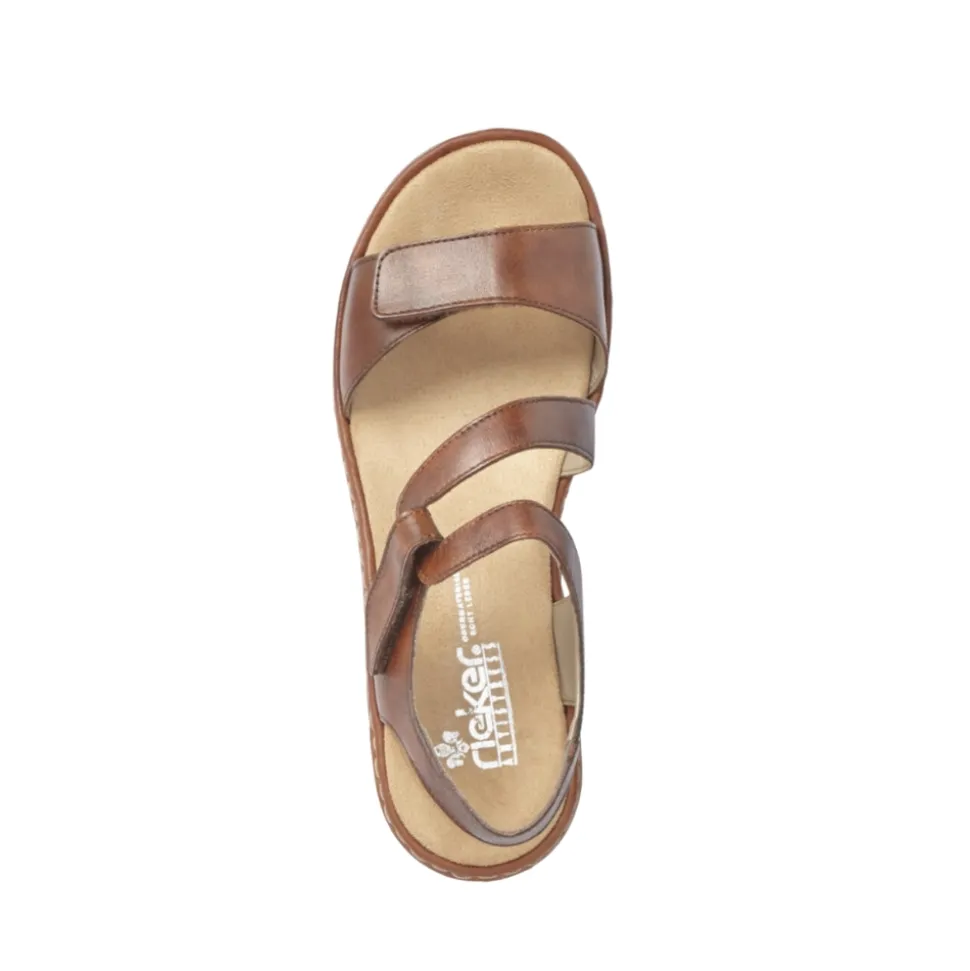 Hot Rieker Sandal Dame Brun