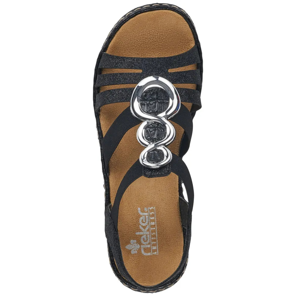 Store Rieker Sandal Dame Sort