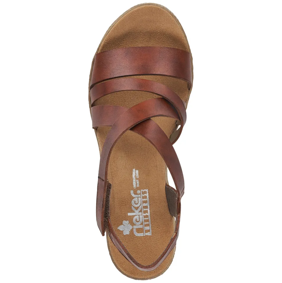 Shop Rieker Sandal Dame Brun